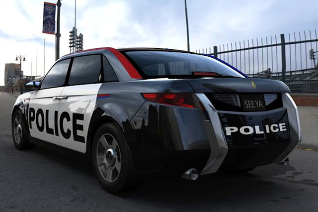 Modern Police Car