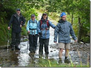 Crossing a stream just before Patterdale