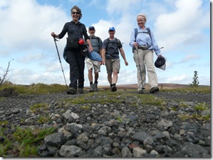 The team strides out