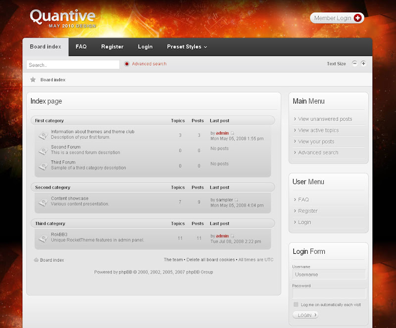 Quantive-May 2010 phpBB3 Style