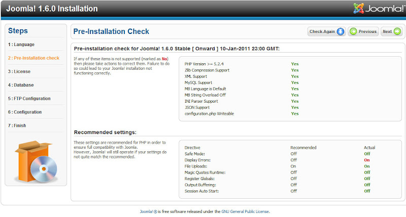 joomla 1.6 install