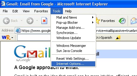 turn off the popup blocker for windows explorer version 6
