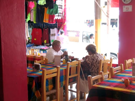 El Pollito restaurant in la Peñita de Jaltemba, Nayarit, Mexico  inside shot