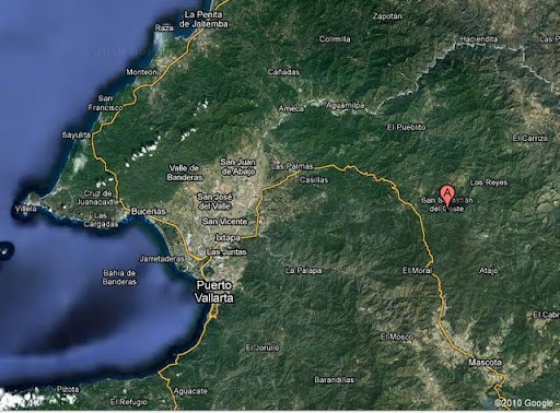 map to San Sebastian del Oeste
