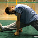 Jonah in splits ... sort of.