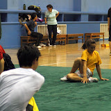 Lauren stretches