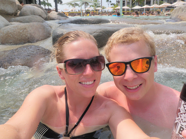 Drinking Gin in the Pool in Fiji