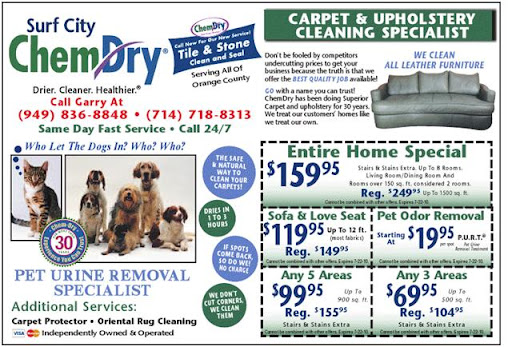 Surf City Chem Dry 949-836-8848 