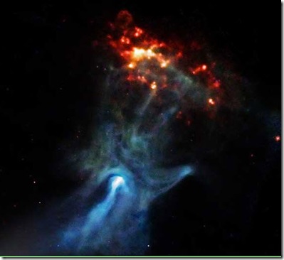 Cosmic Hand in Space