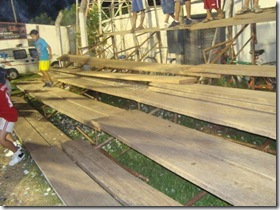 Tábuas soltas.