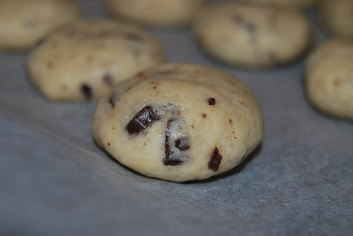 Articole culinare : Cookies cu ciocolata neagra