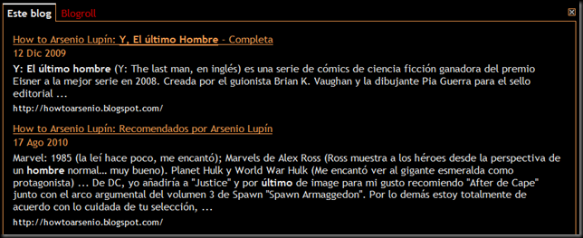 Resultados de la busqueda Resultados de la busqueda
