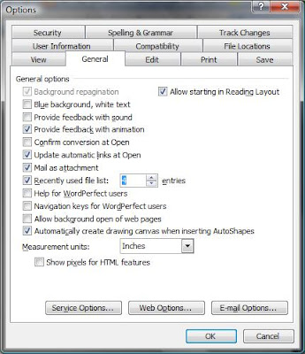 Change the number of recently used file list in Word Change the number of recently used file list in Word