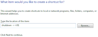 Create shortcut for Shutdown / Restart / Lock in Windows 7 or Vista Create shortcut for Shutdown / Restart / Lock in Windows 7 or Vista
