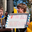 Kids at the protest