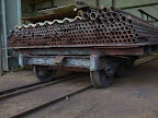 Here you see how the agressive environment of heat and sulfur slowly reduces the machinery to rust.