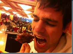 David eating Shanghai