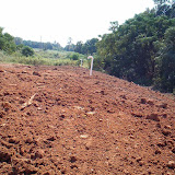 A completed passive landfill gas vent trench at a landfill. A completed passive landfill gas vent trench at a landfill.