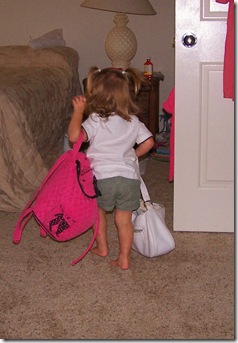 Caroline Carrying the Bags