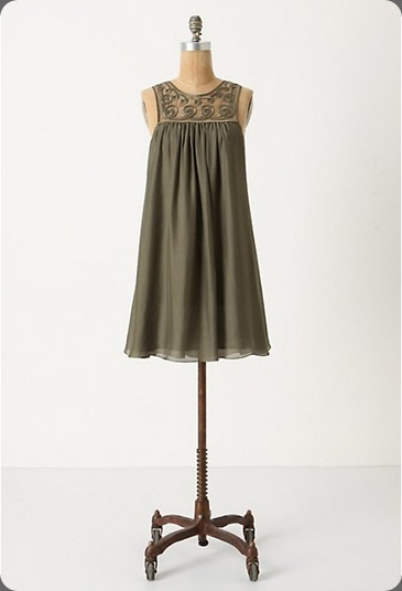 anthro pangaea silk dress