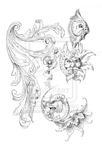 rose tattoo drawings