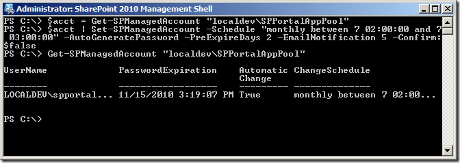 Set-SPManagedAccount Set-SPManagedAccount