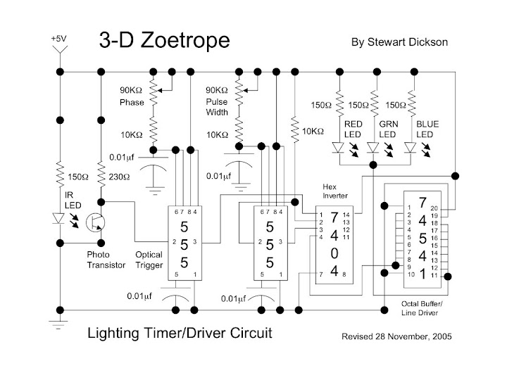 Schematic -- Zoetrope Lighting Circuit