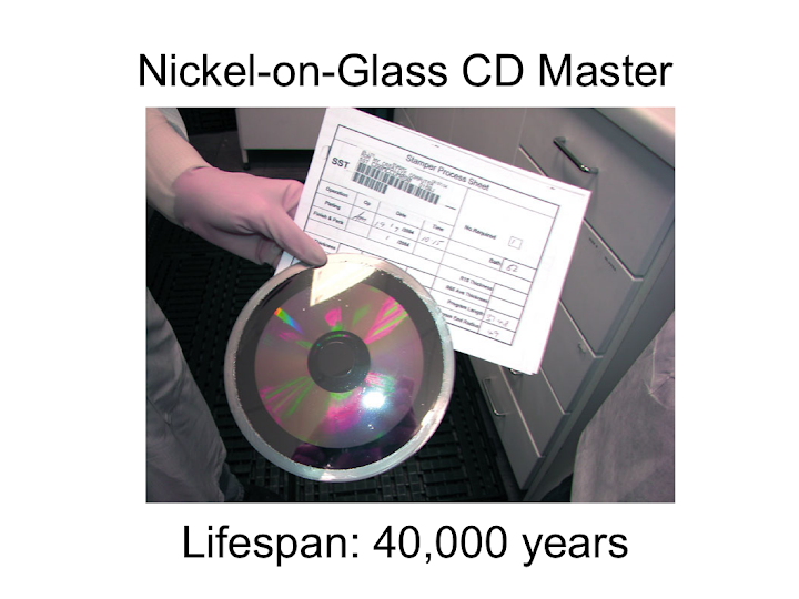 Nickel-on-Glass CD-ROM Press Master