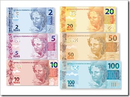 Novas cédulas de reais Novas cédulas de reais
