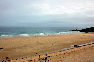 Porthmeor Beach, located near St. Ives. Early morning on Day 2.