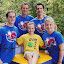 Natalie poses with Morgan Hamm, Carly Patterson, John Roethlisberger, John Macready - Flipfest 2010 - Week 11