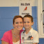 Shelley and Eli outside Mrs Clark's 1st grade classroom
