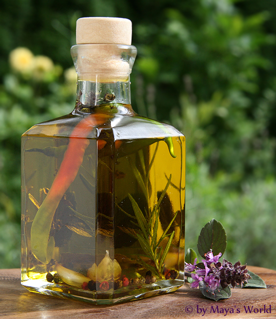 Maya's World: Ulei de masline aromat/Aromatisierten Olivenöl