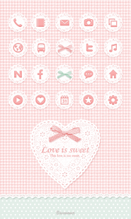 How to download Love is sweet icon Theme lastet apk for android