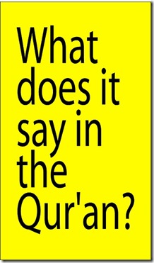 What's Quran say What's Quran say