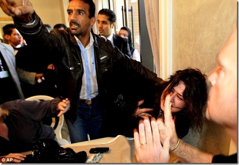Iman Al-Obeidi hushed in public Iman Al-Obeidi hushed in public