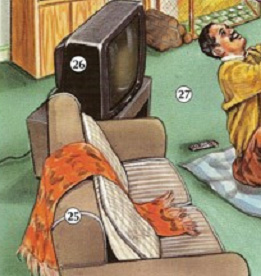 25. love seat 26. TV (television) 27. carpet living%20room%204 LIVING ROOM place english through pictures