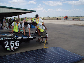Checking the input power from the solar cells