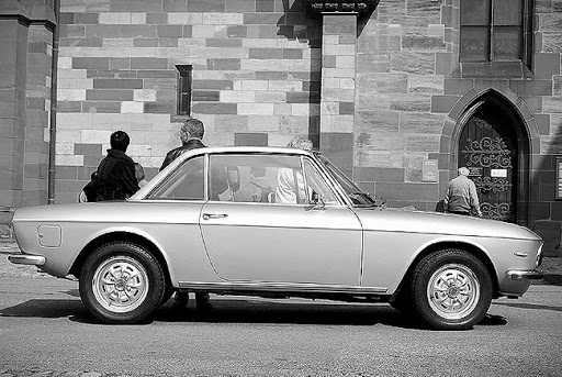 Cute LITTLE sports car in Basel a typical European car