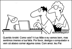 Internet comunicação pais e filhos