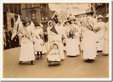 manifestação de sufragistas Suffrage parade NewYork City May 6 1912