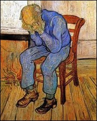 old man in sorrow