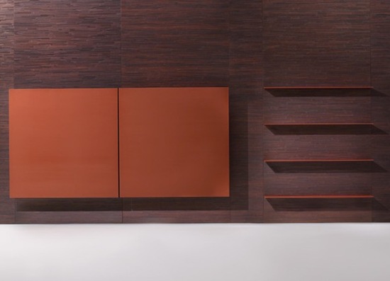 Laura Meroni 2 brushed lacquered wood