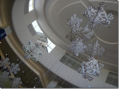 snow flake display @ Aeon Melaka