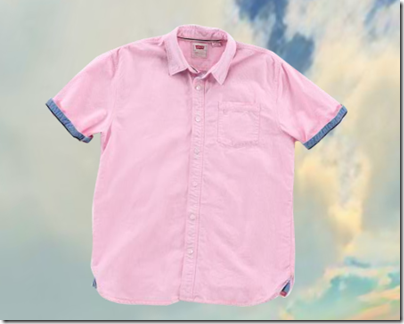 Baby Pink Woven Shirt - HKD 599