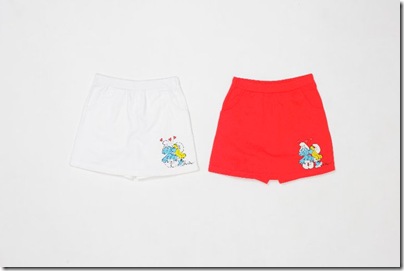 Girl Smurf Print Culottes - HKD 99-119