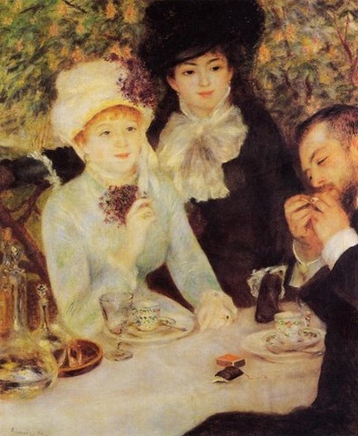 Pierre-Auguste-Renoir-The-End-of-Lunch-Oil-Painting