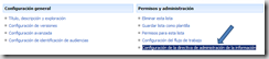 Configuración de la directiva de administración de la información