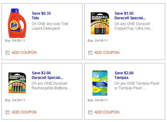 P&g esaver coupons