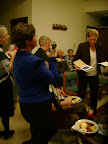 Pam Dibbley prepared a book explaining the symbolism in the stained glass picture.